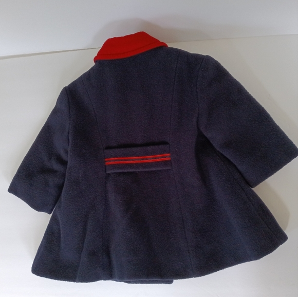 Vintage Rothchild USA Union Made wool Melton Fancy Coat + Brass Crested Buttons - Picture 9 of 14